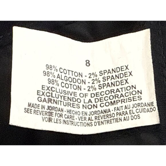 Gloria Vanderbilt Womens Black Tapered Leg Pants Size 8 - New - Picture 10 of 11